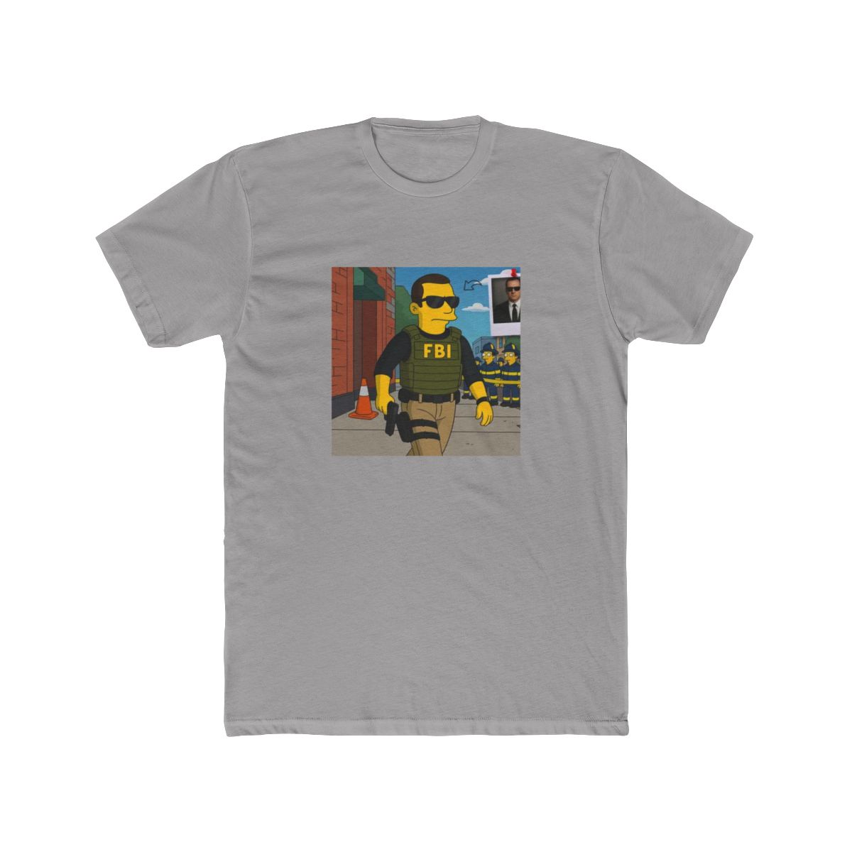 Funny FBI Agent Cartoon T-Shirt