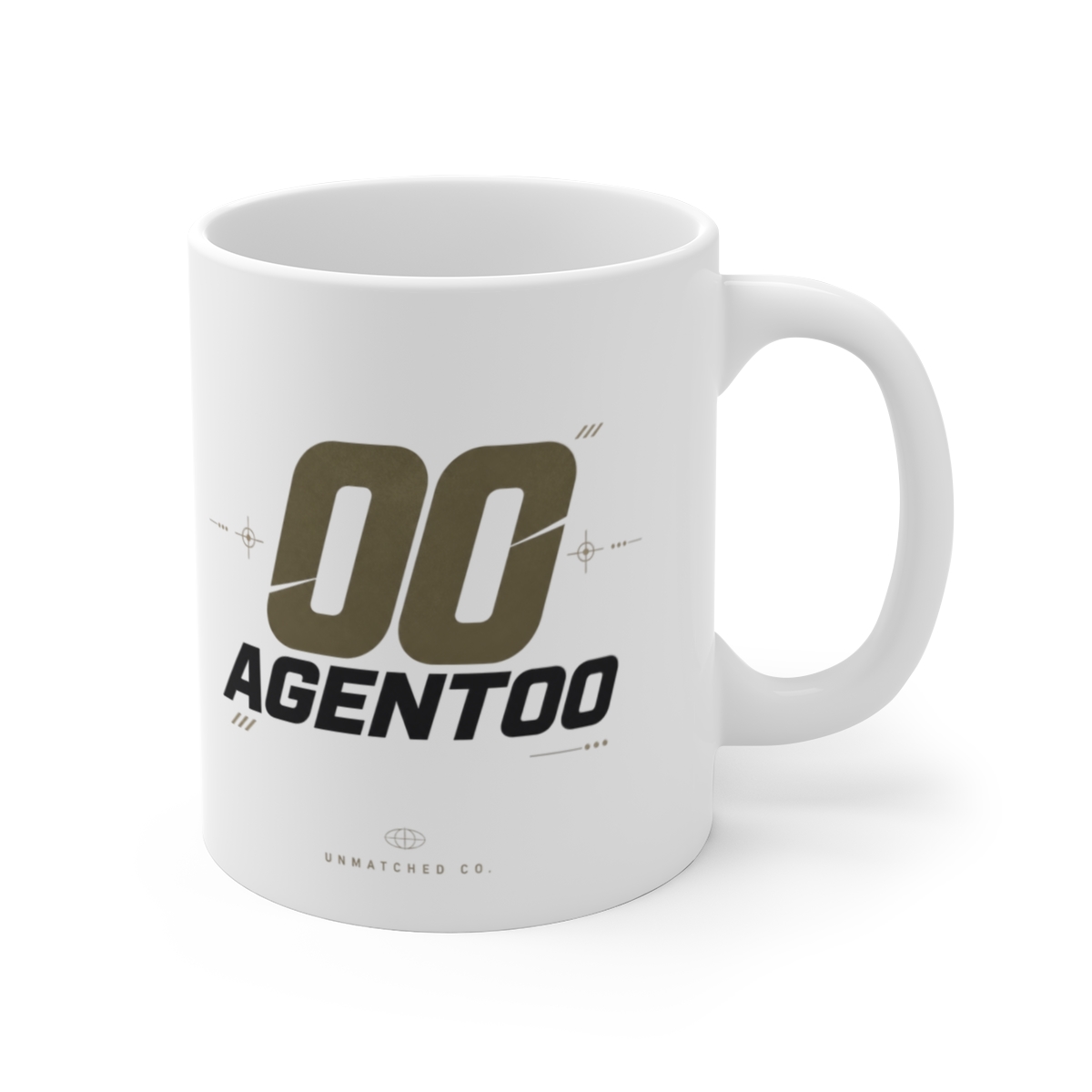 Agent00 " icon and " White Mug
